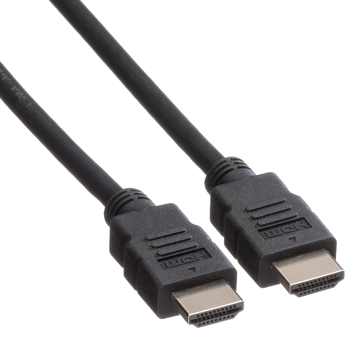 ROLINE HDMI High Speed Kabel mit Ethernet, LSOH, schwarz, 7,5 m
