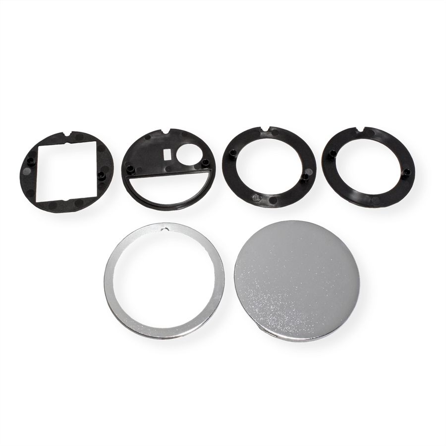 BACHMANN PIX Jeu de couvercles, argent