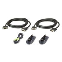 ATEN 2L-7D03UDX5 Kit de câbles KVM sécurisé deux affichages DVI-D Dual Link USB