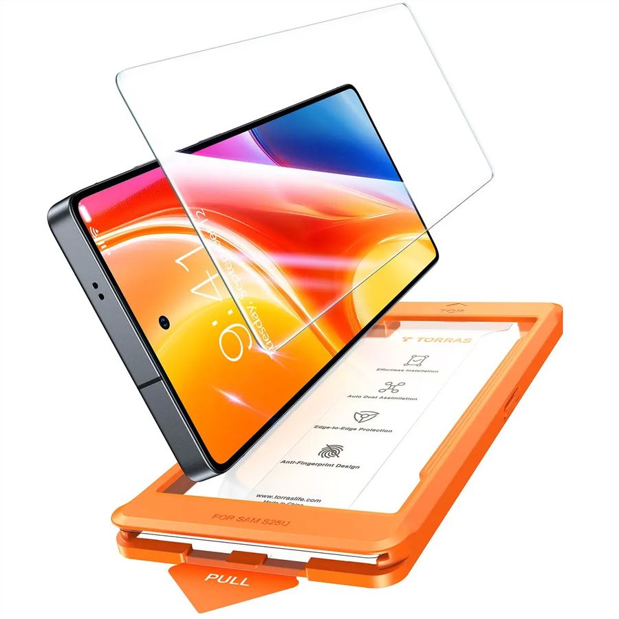Torras Install Master protection d'écran, Galaxy S25 Ultra, MagSafe, transparent