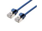 ROLINE Cordon DataCenter U/FTP Cat.6A (Classe EA), LSOH, slim, bleu, 3 m
