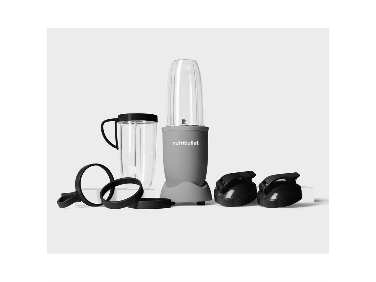 Nutribullet Nährstoffextraktor 900W, grau matt, 12-teilig
