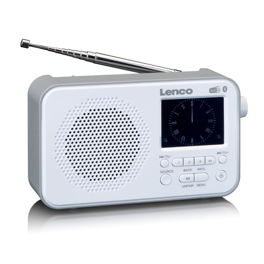 Lenco DAB+ Radio PDR-036WH, blanc