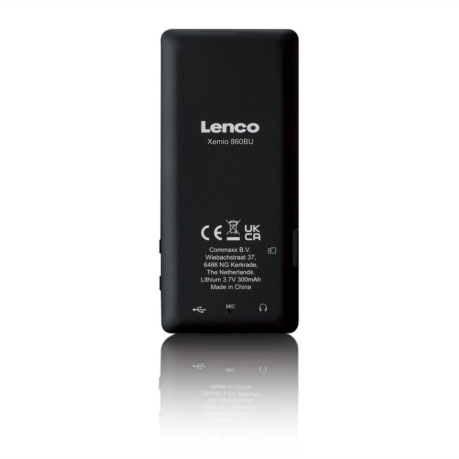 Lenco MP3/MP4-Spieler mit Bluetooth, 8 GB internem Speicher, blau
