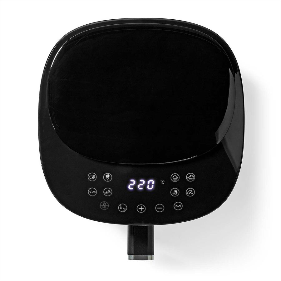 Friteuse à air chaud Nedis XL, 4,2 l, 1300 W, numérique, 8 programmes, , noir