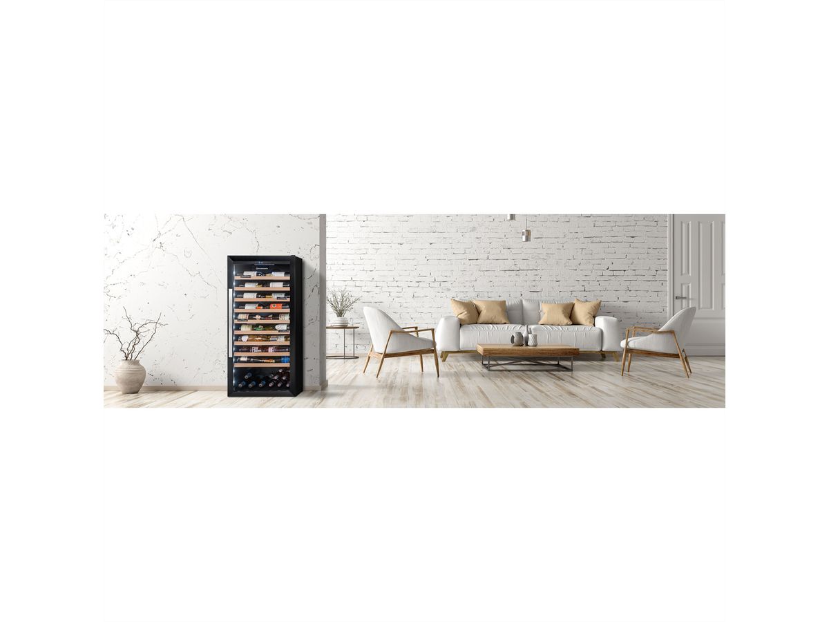 Climadiff Weinkühlschrank CPF100B1, Freistehend, 1 Zone, 98 Flaschen
