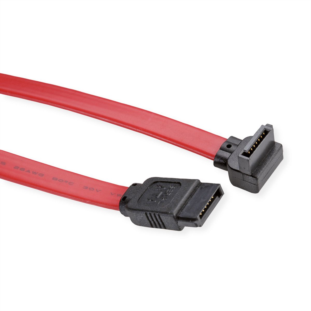 VALUE Câble interne SATA 3.0 Gbit/s pour disques durs, coudé, 0,5 m