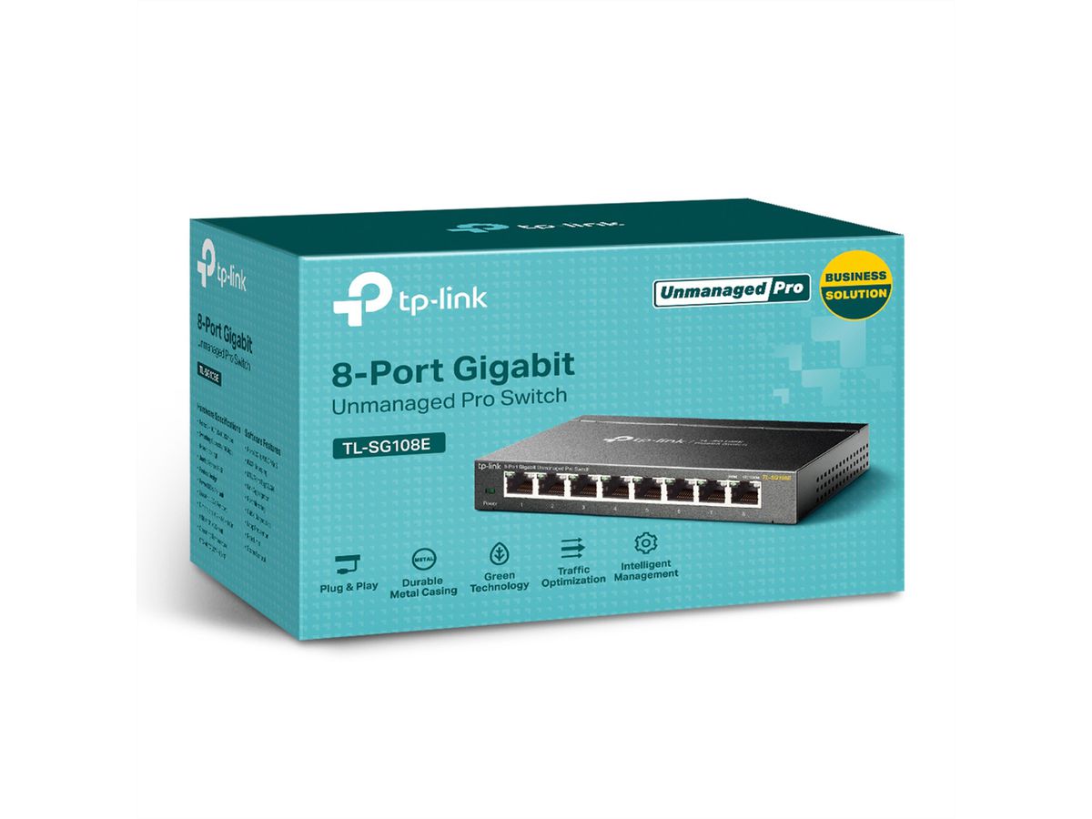 TP-Link TL-SG108E Commutateur Gigabit à 8 ports
