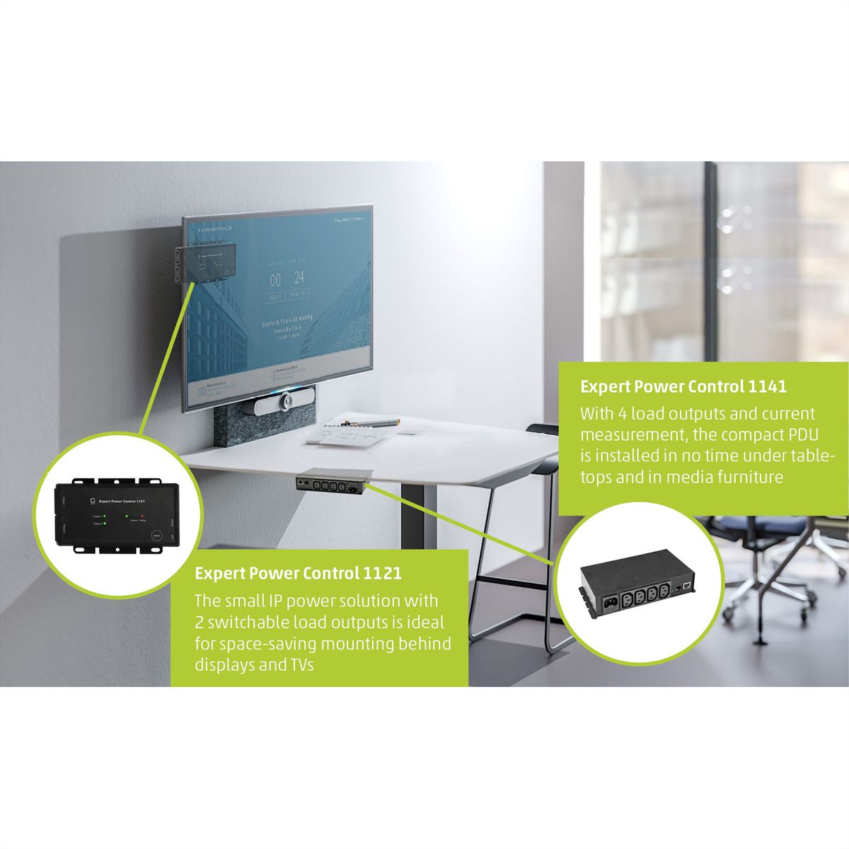 GUDE 1121-1 PDU à 2 circuits avec mesure et surveillance