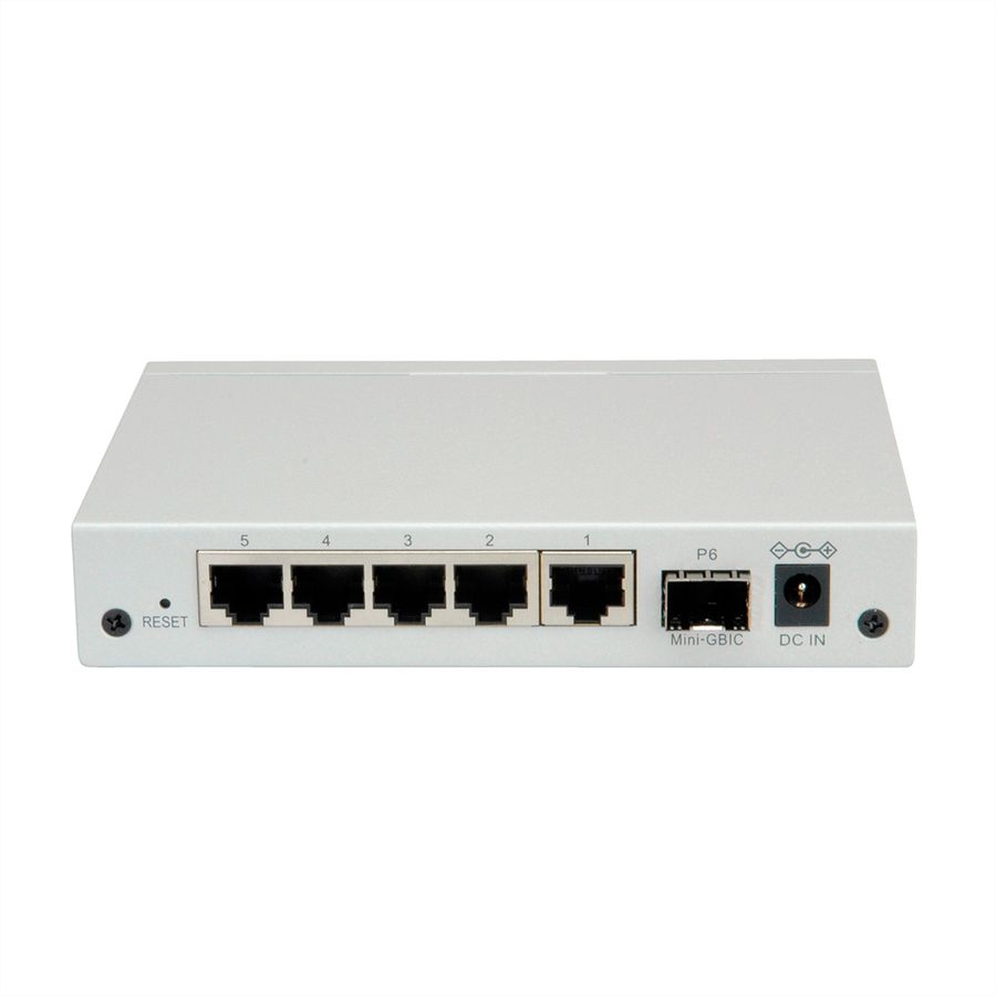 ROLINE Gigabit Ethernet Switch 6 Ports (5x 10/100/1000 + 1x SFP), WebSmart