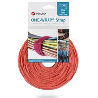 VELCRO® One Wrap® Strap 20mm x 330mm, 100 pièces, orange