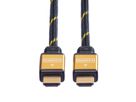 ROLINE GOLD HDMI High Speed Kabel mit Ethernet, Retail Blister, 2 m