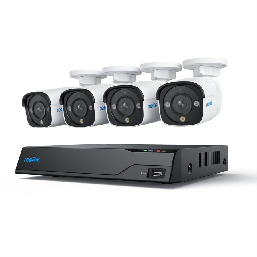 Reolink NVS8-8MB4 Kamera Kit 8-CH, 4x P330-8 MP, inkl. 2 TB HDD