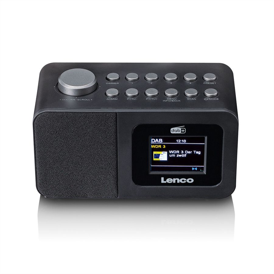 Lenco CR-625BK - Radio-réveil DAB+/ FM, BT, noir