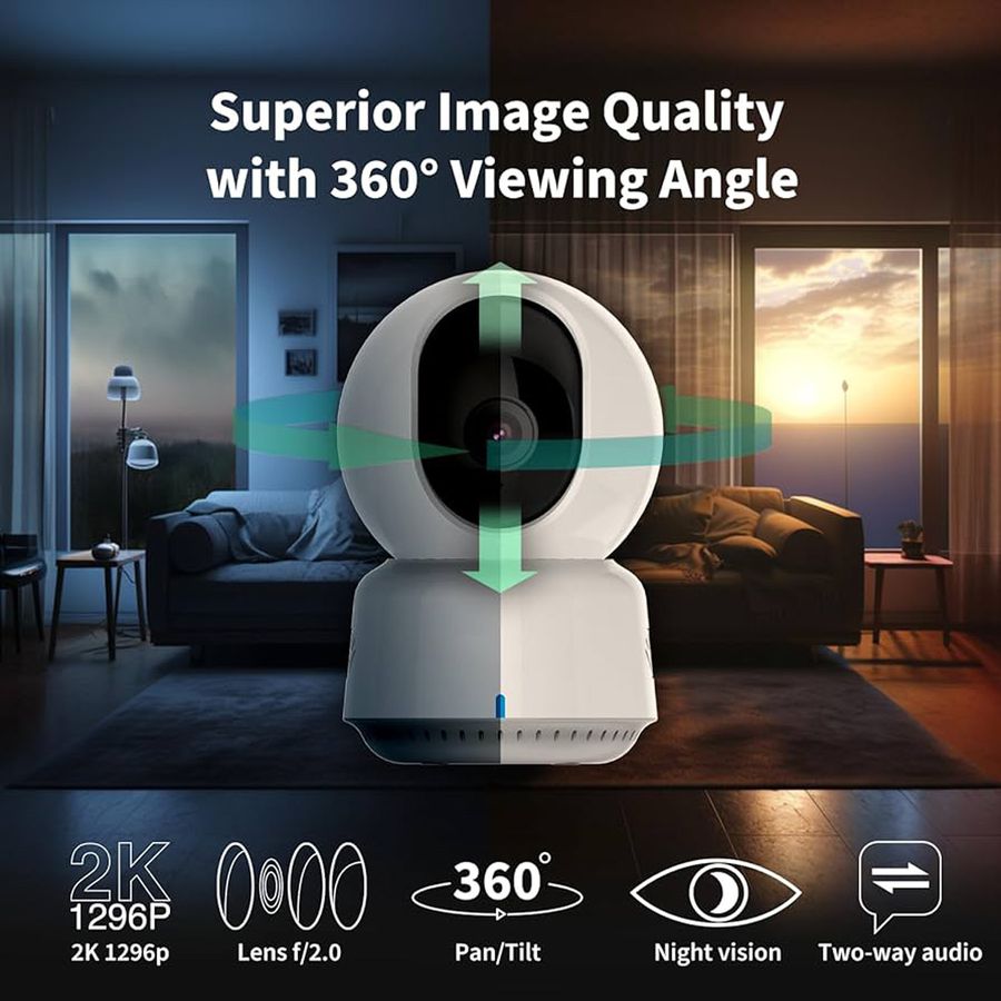 Aqara E1 PT-Kamera 2 MP, 101°, IR-LED 10m, WiFi