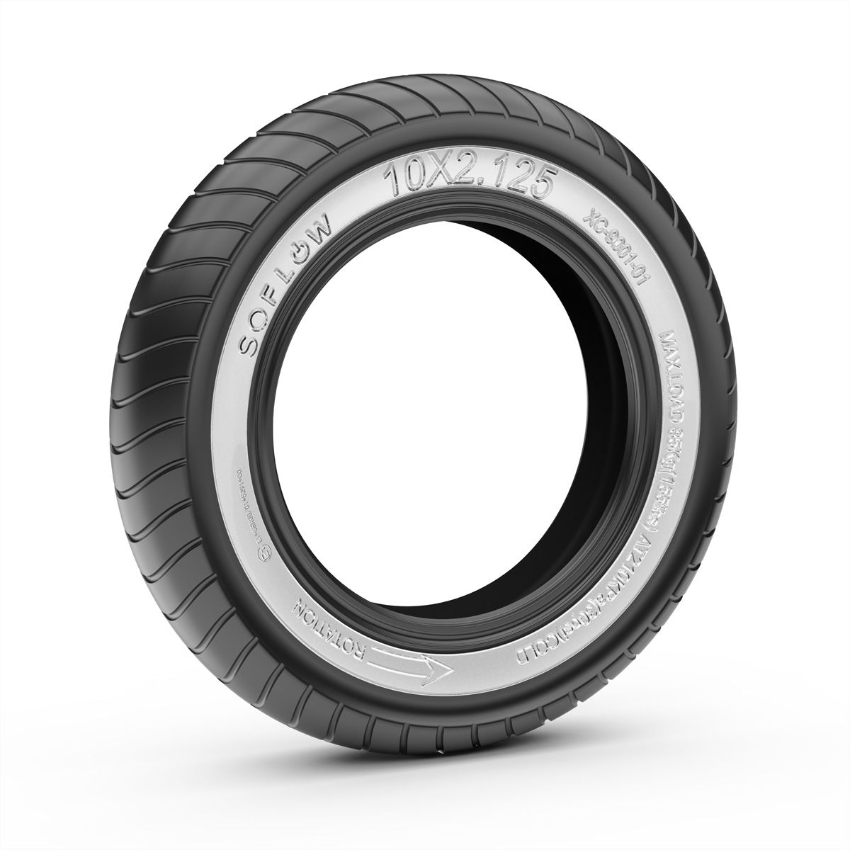 SoFlow Reifen reflective, 10 X 2.125", SO ONE PRO / SO2 AIR MAX