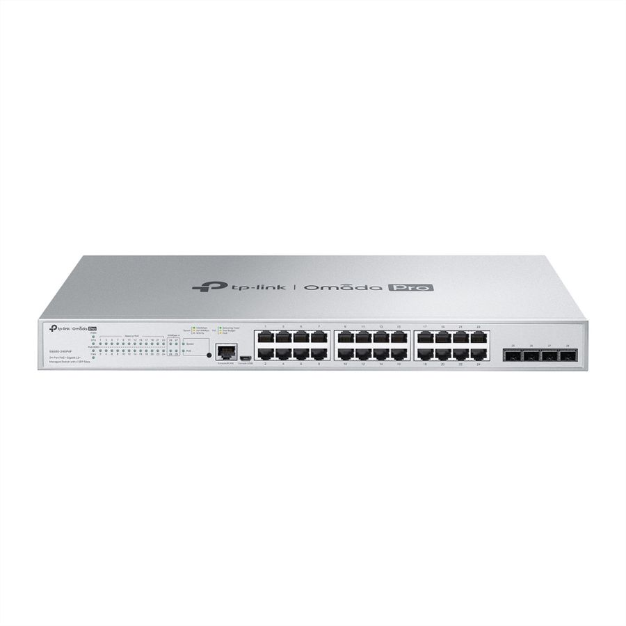 TP-Link Campus Switch S5500-24GP4F, 24x1G PoE L2+ Managed Switch