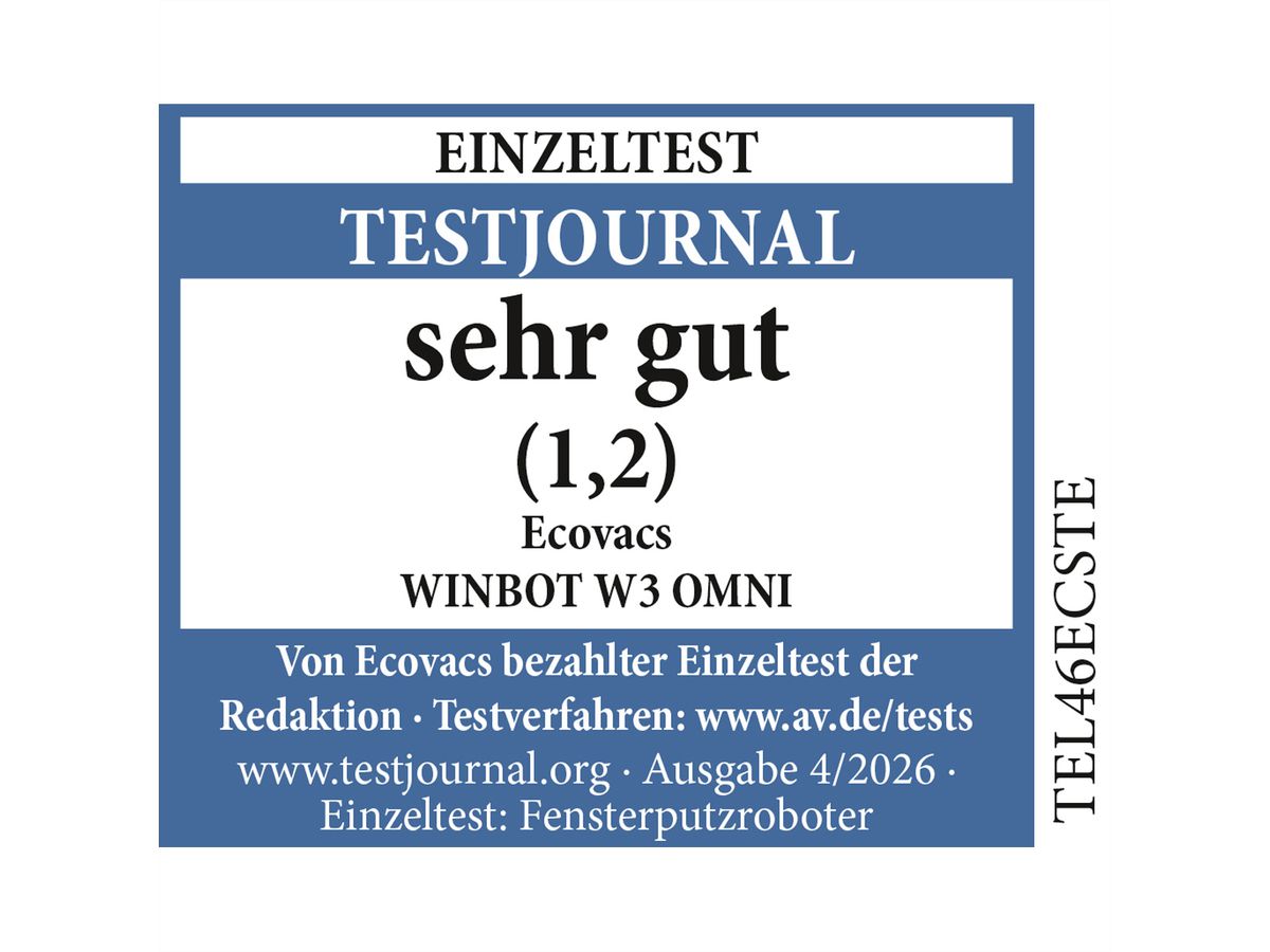 **Retoure**Ecovacs Fensterreiniger W3 OMNI Winbot, weiß