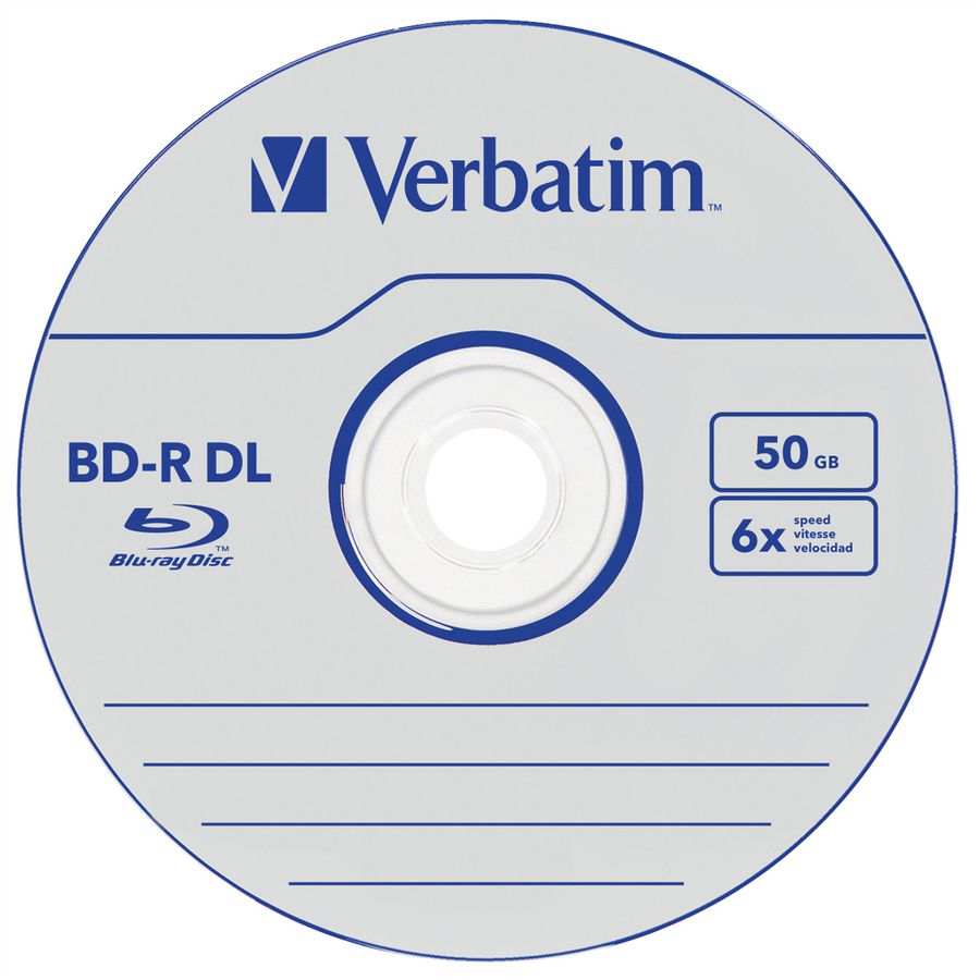 Verbatim BD-R Jewel DL 50GB 6x 5 Pack
