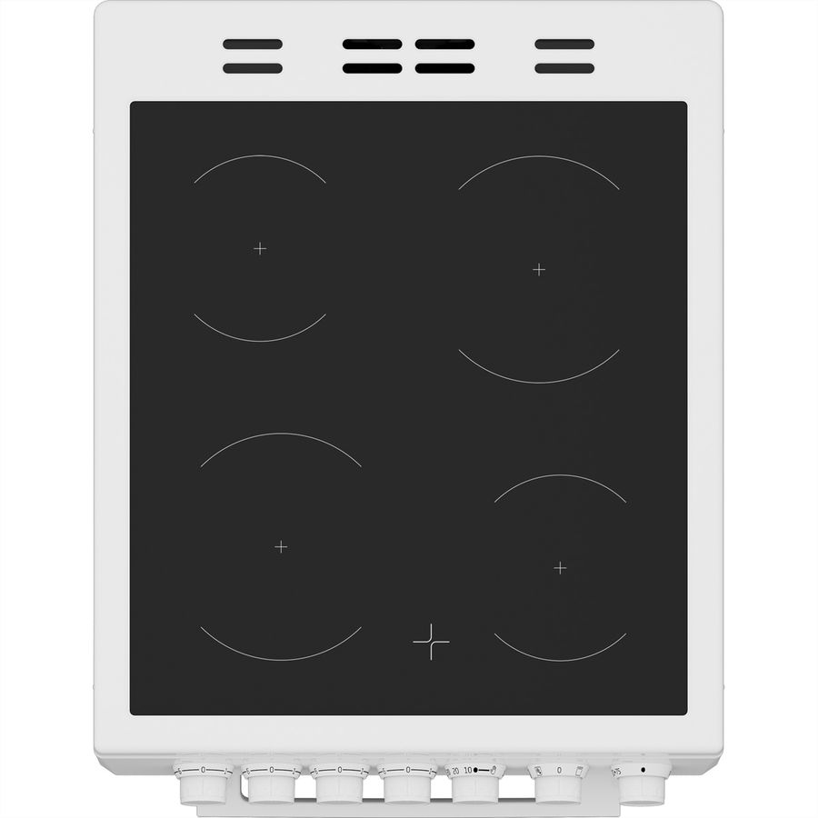Beko Elektroherd FSM57100GW Elektroherd mit Glaskeramik-Kochfeld