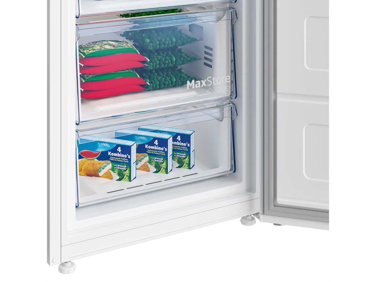 Beko Congélateur GF220, NoFrost, 220l, 151.5cm, blanc