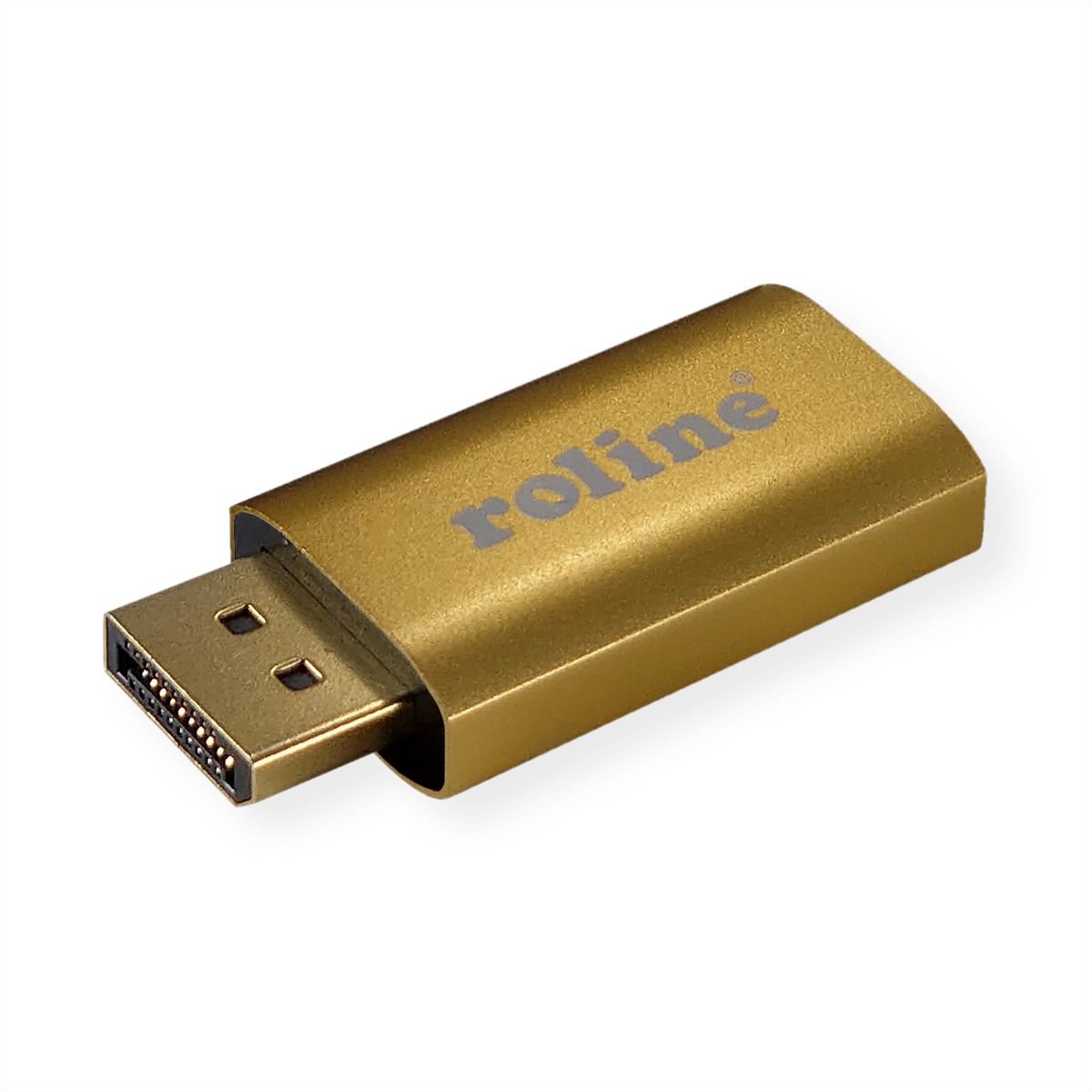 ROLINE GOLD 4K DisplayPort-HDMI Adapter, v1.2, DP ST - HDMI BU, Aktiv