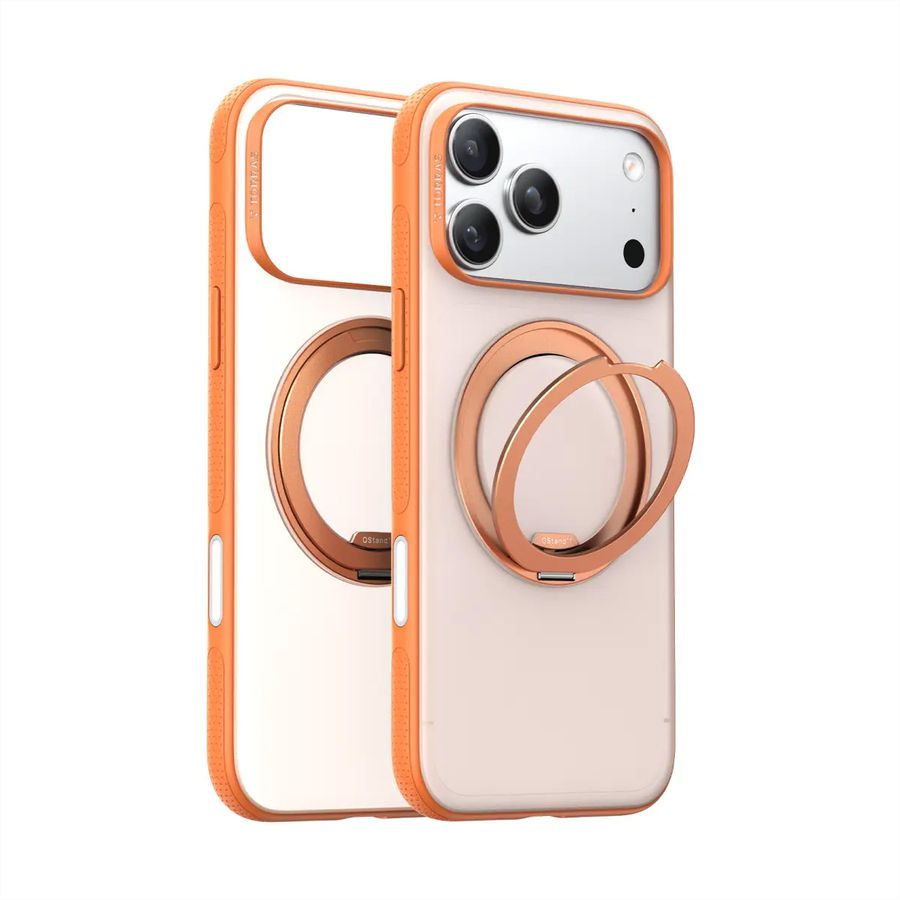 Torras Ostand R Fitness Case, iPhone 17 Pro, MagSafe, orange
