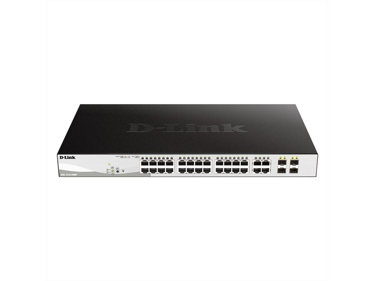 D-Link DGS-1210-28MP Switch 28 ports Layer2 PoE+ Gigabit Smart Managed