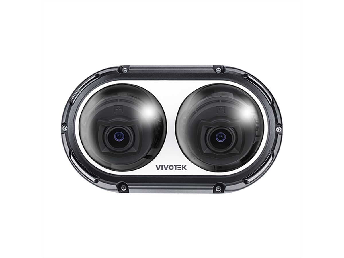 Vivotek MA9312-EHTV Vandal-Multisensor Kamera 2x 8 MP, 45.1-110.4°, IR-LED 20m