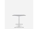 WRK21 Schreibtisch Smart 100 x 60 cm, Höhenverstellbar, Grau Uni / Weiss