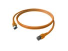 EasyLan FlexBoot Patchkabel Cat.6A, S/FTP, orange, 2 m