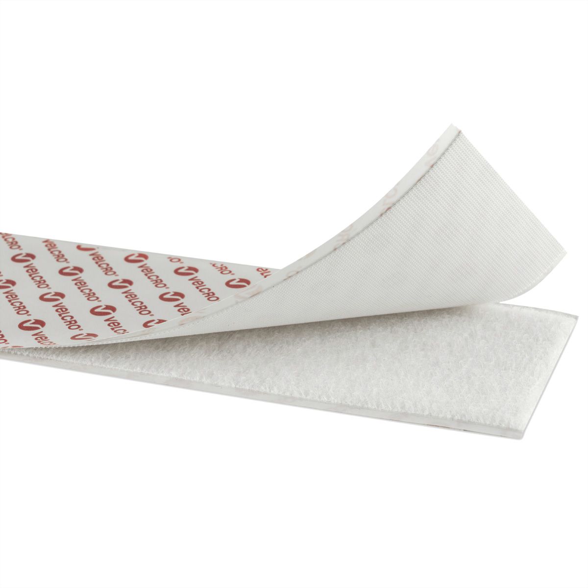 VELCRO® Extra Thin Fastener 5m Hakenband 5m Flauschband, Haken & Flausch 20mm  weiß