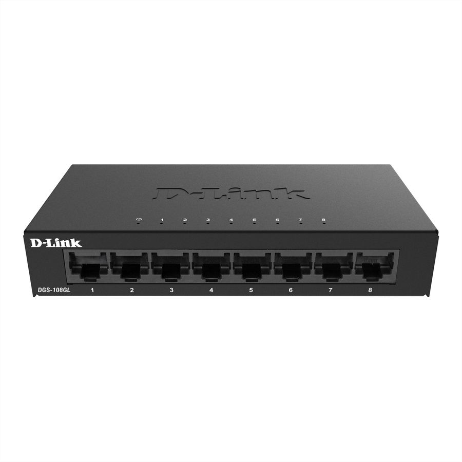D-Link DGS-108GL 8-Port Gigabit Switch, ohne IGMP Snooping