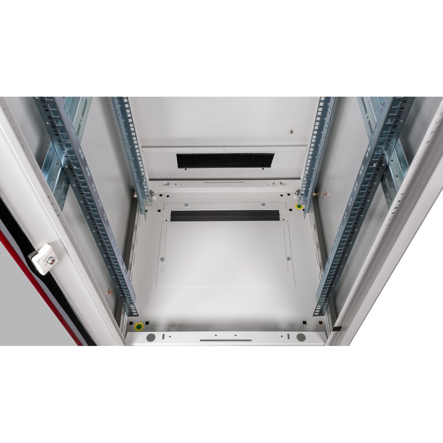 ROLINE 19-Zoll Netzwerkschrank Pro 36 HE, 600x600 BxT Glastür grau