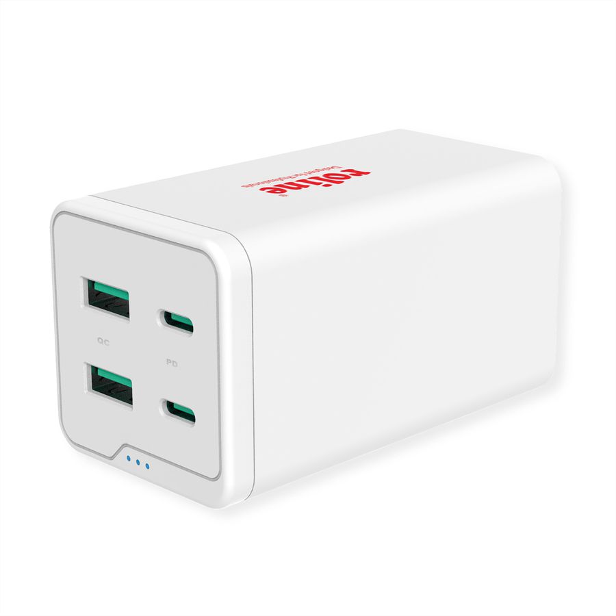 ROLINE Chargeur USB, 4 ports USB (2x USB-C, 2x USB-A QC3.0), max. 120W