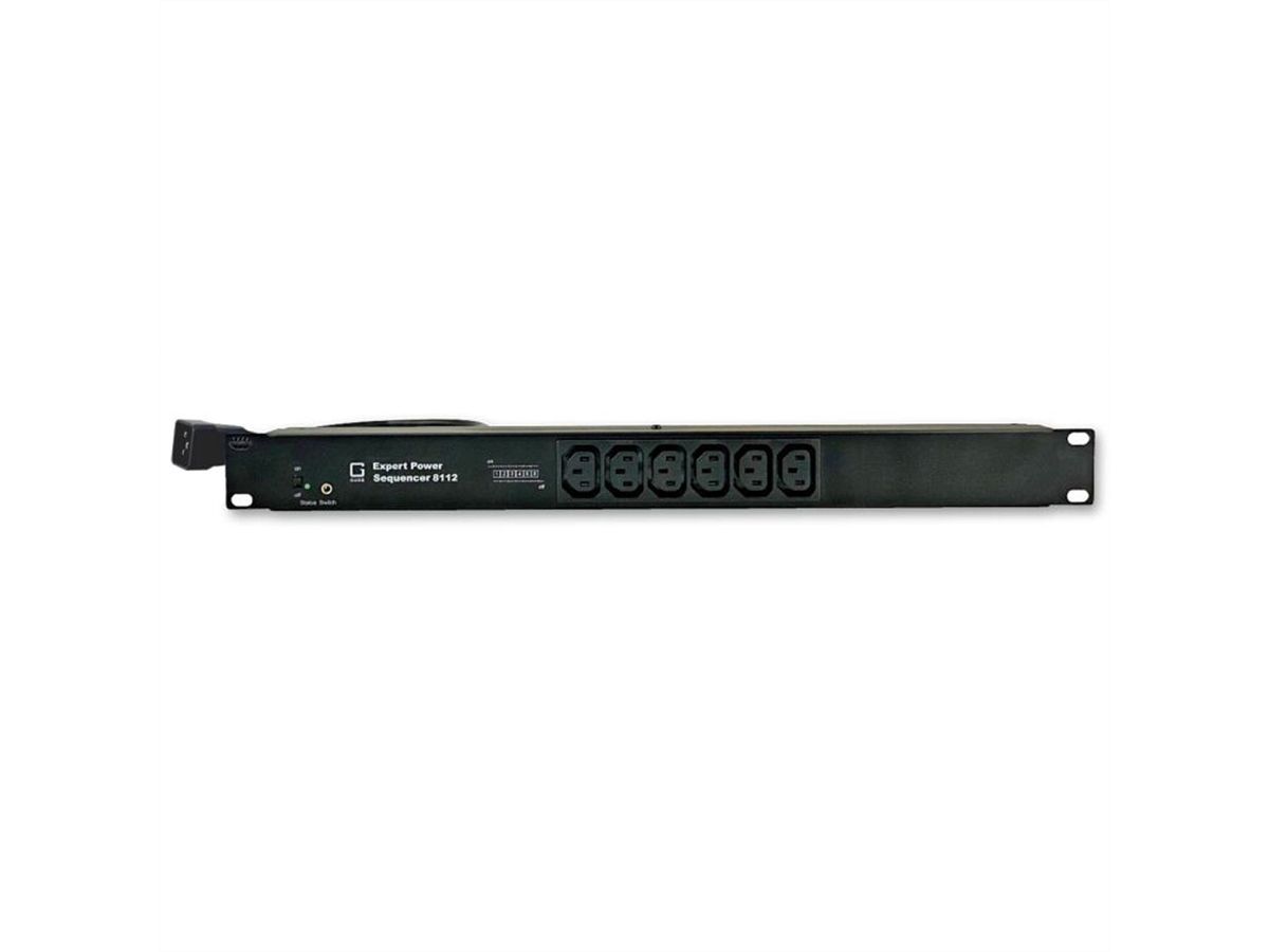 GUDE 8112-2 Expert Bypass Sequencer 6x C13 avec protection contre les surtensions et filtre réseau