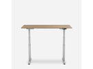 WRK21 Schreibtisch Work 160 x 80 cm, Höhenverstellbar, Kendal Eiche / Grau