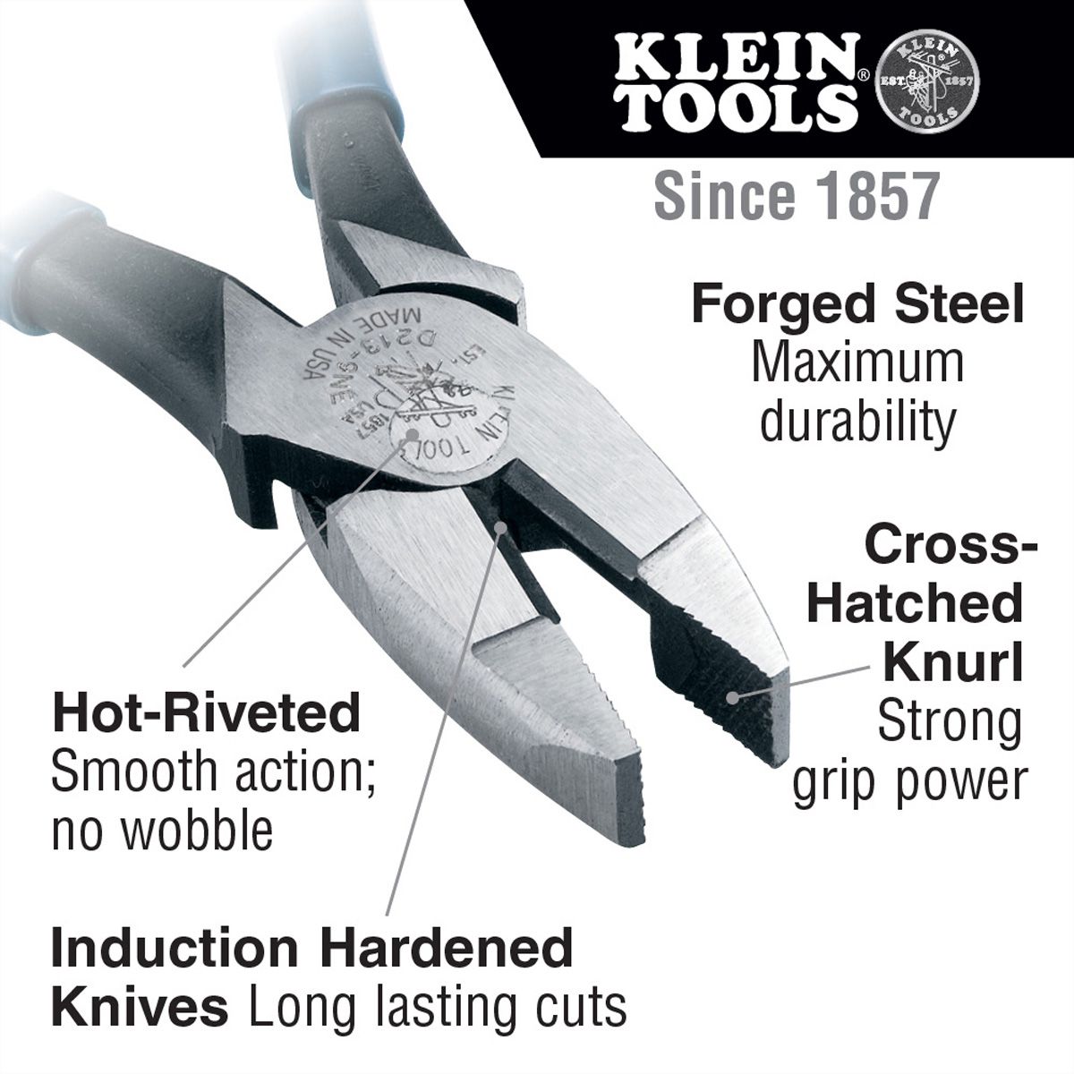 KLEIN TOOLS D2000-9NE Pince coupante Télécom, 238 mm