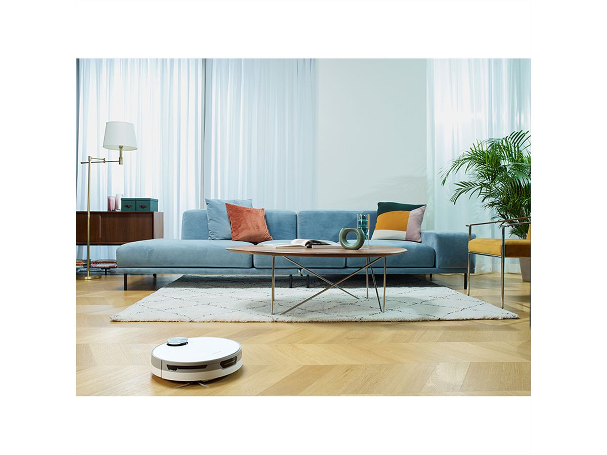 Samsung Jet Bot+ Aspirateur robot (VR8500), station d'aspiration intégrée, blanc