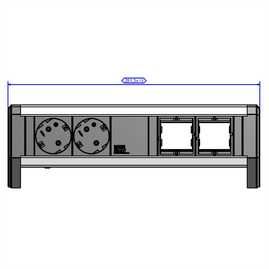 BACHMANN DESK 2x contact de protection