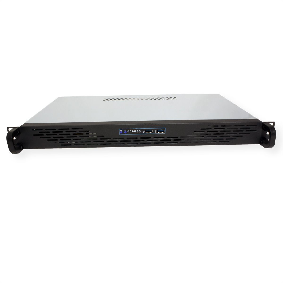 Boîtier industriel 19", 1U, 1U-K-125L, noir
