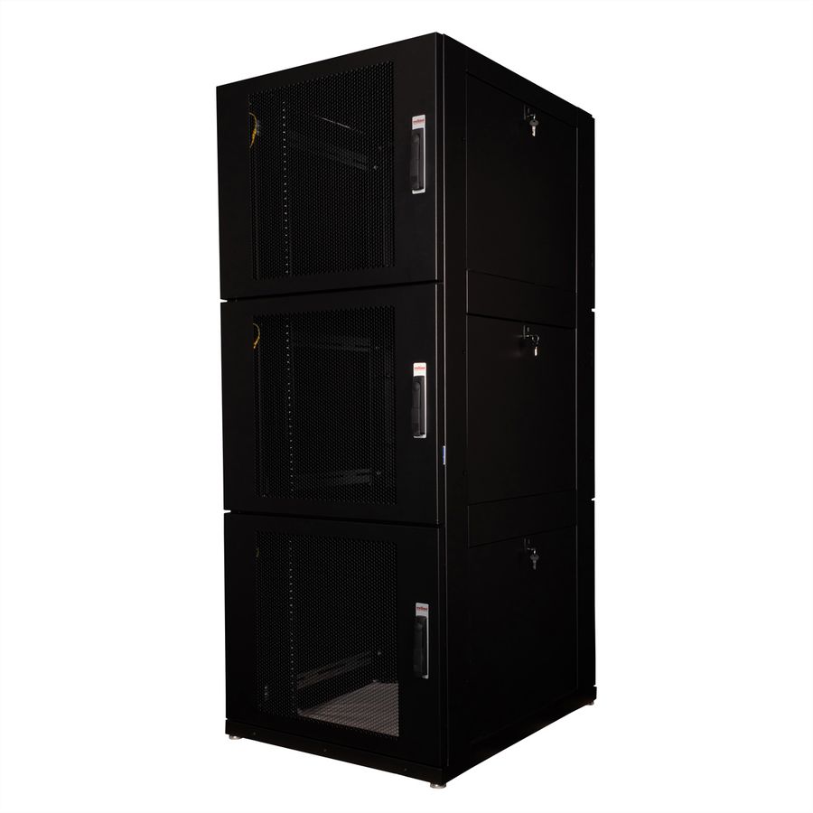 ROLINE Armoire de colocation 45U 800x1000mm, 3 compartiments, noir