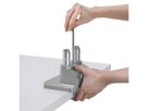 ROLINE Support double LCD, vérin à gaz, 5 articulations, fixation sur bureau, 17-23", jusqu'à 2x 9 kg, argent