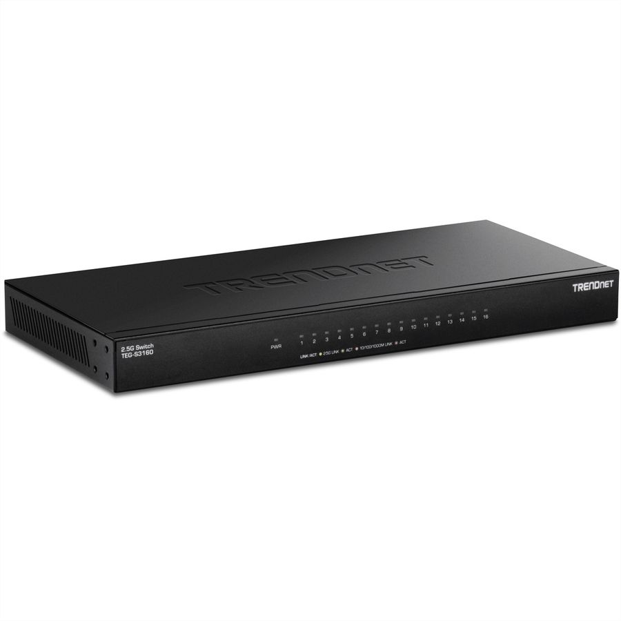 TRENDnet TEG-S3160 16-Port 2.5G Switch Unmanaged Desktop