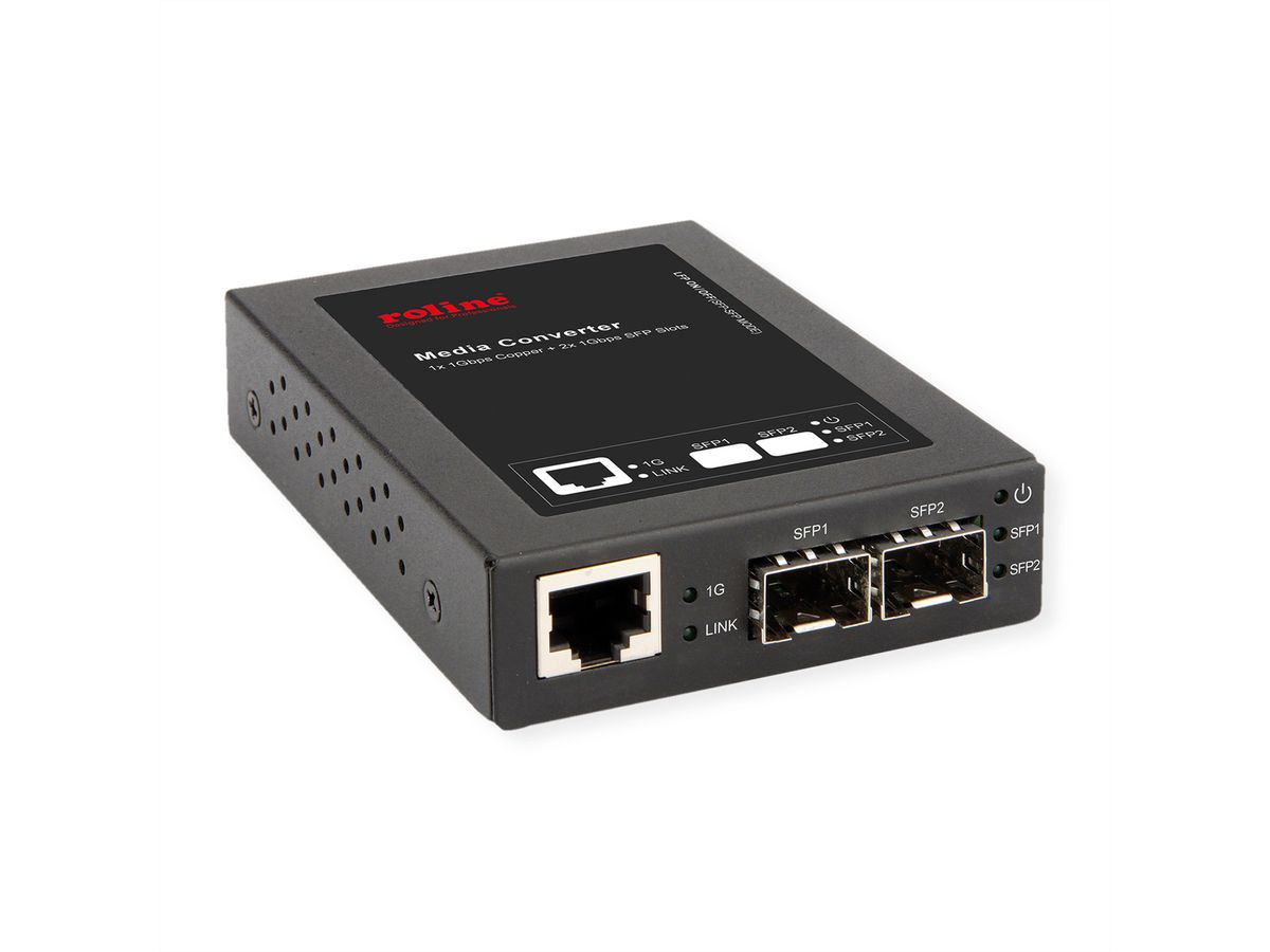 ROLINE Gigabit Konverter, RJ-45 - Mini-GBIC