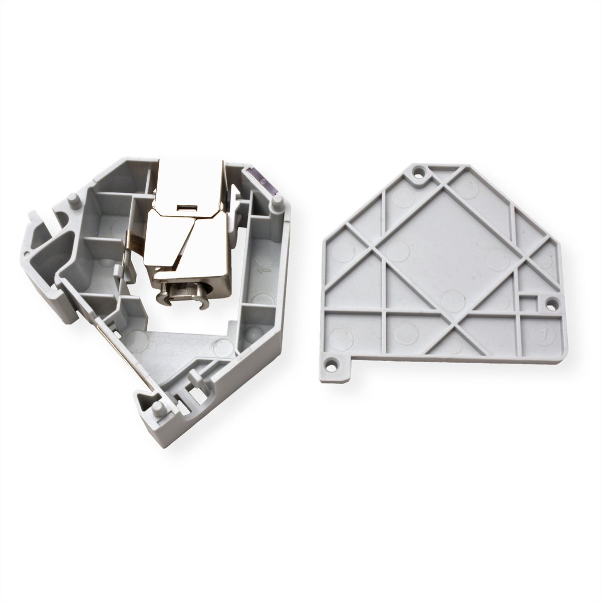 ROLINE Adaptateur de rail DIN pour module Keystone SLIM, non équipé