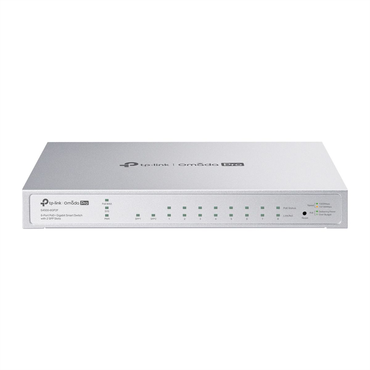 TP-Link Campus Switch S4500-8GP2F, 8x1G PoE 2xSFP Managed Switch