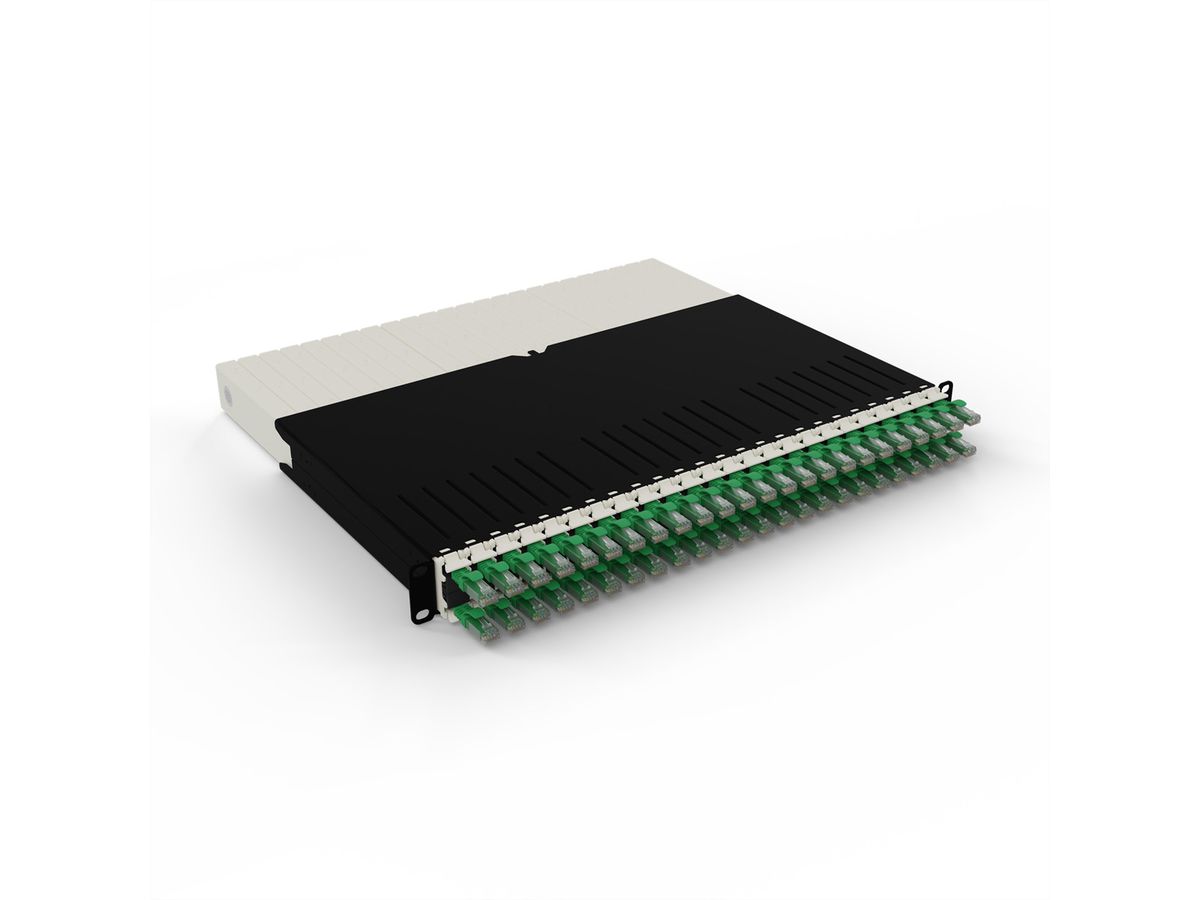 patchbox.one 8RU UTP vert Cat.6a 0,8m