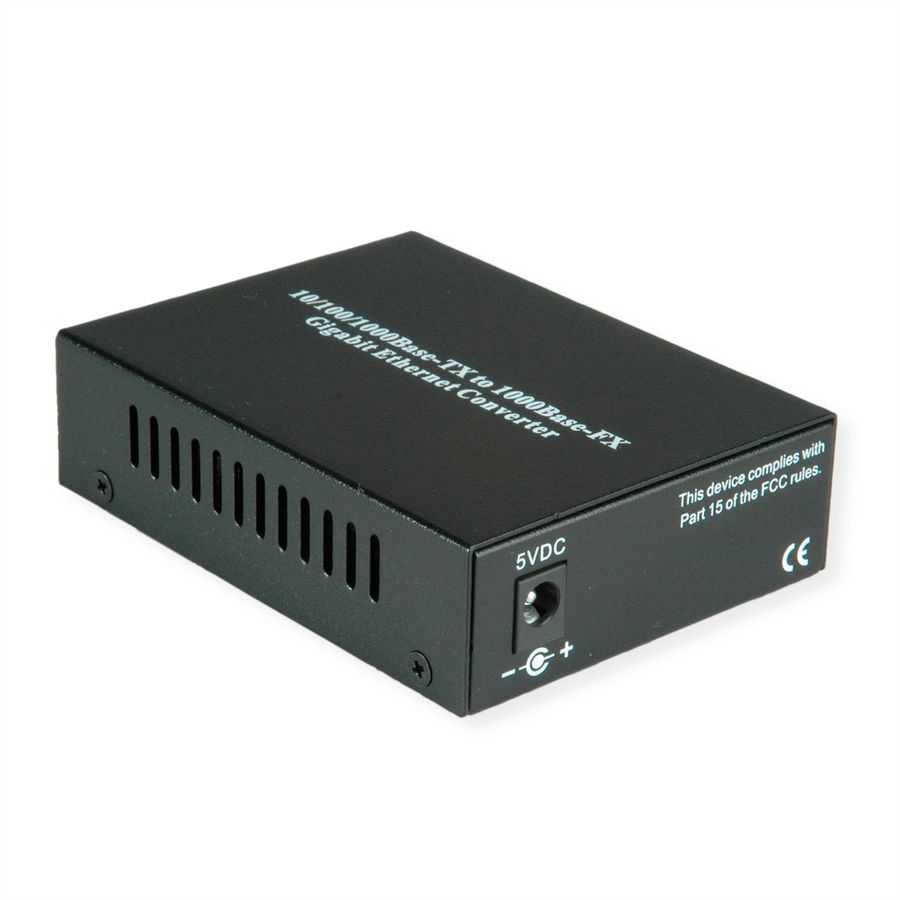 VALUE Convertisseur Gigabit Ethernet, RJ45-Fibre Optique