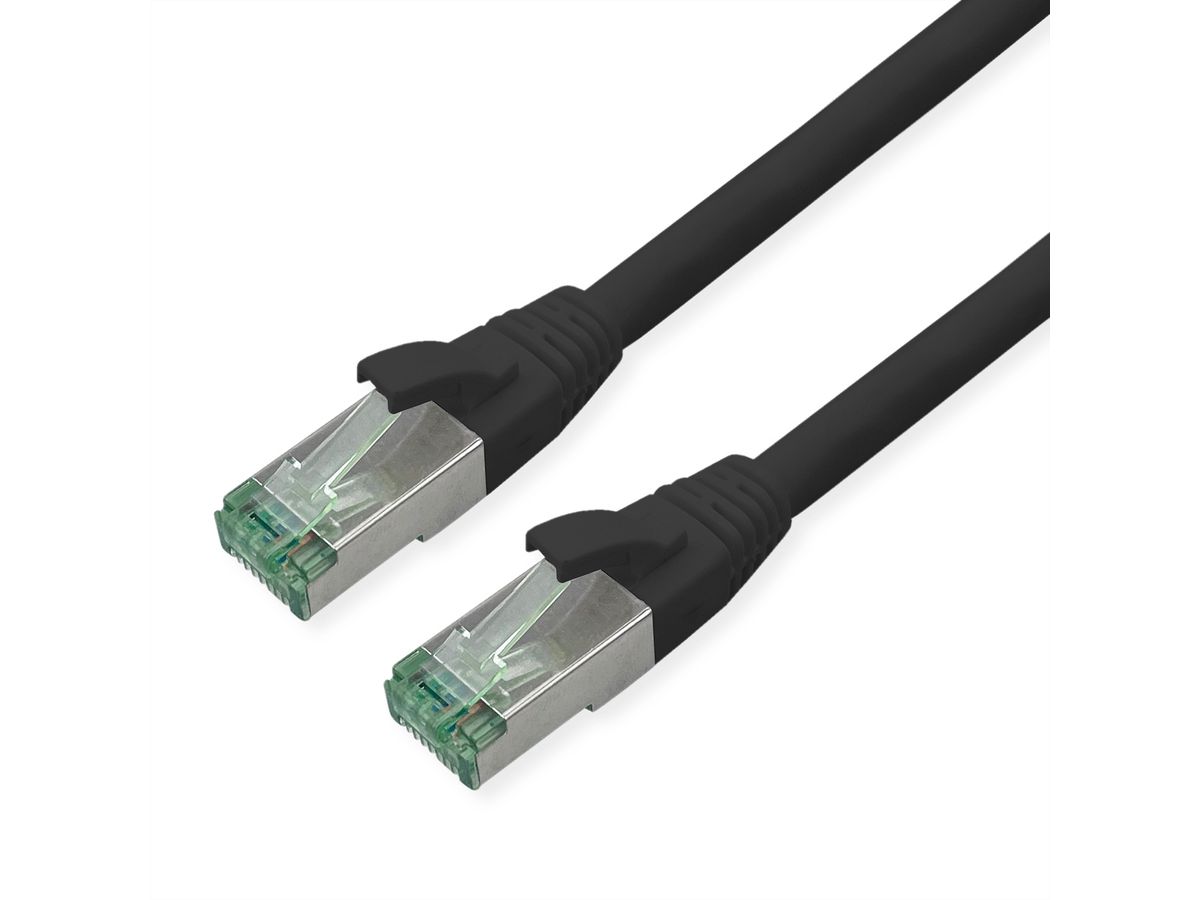 ROLINE RM Cordon Cat.6A S/FTP(PiMF), noir, 20 m